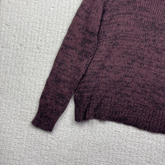 JDY Jacqueline De young Crochet knitted long sleeve Wine Red Jumper Women Sz M - Picture 12 of 14